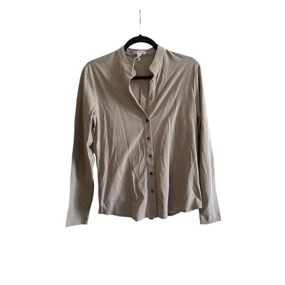 NWT James Peres V-Neck Long Sleeve Button-Up Top Size: S - Picture 3 of 11